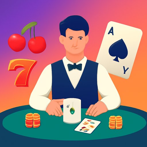 KK333 ব্ল্যাকজ্যাক ডিলার কার্ড বিলি করছে